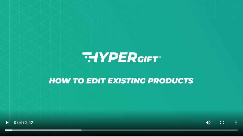 How To Edit Existing Products