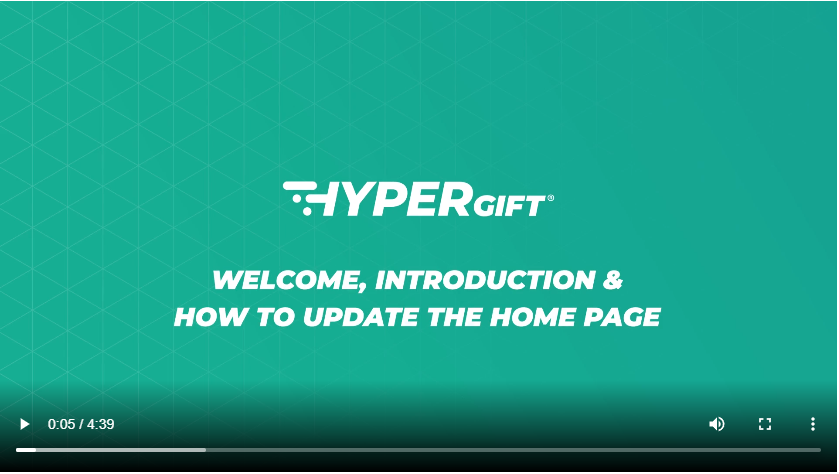 Welcome, Introduction & How to Update the Home Page