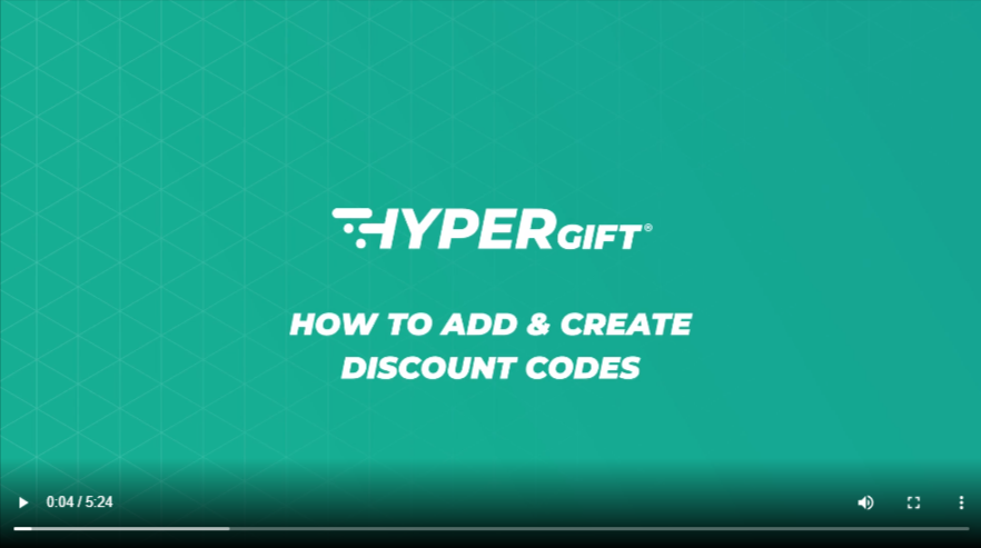 How to add and create discount codes
