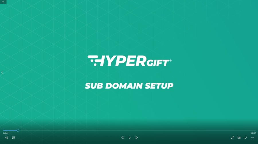 Setup your sub domain