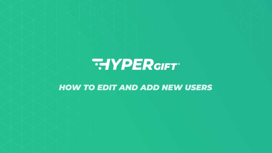 How to edit and add new users