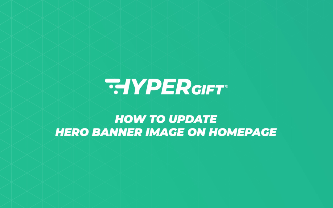 How to update hero banner image on home page